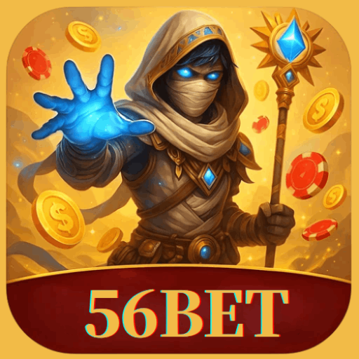 Imagem promocional da 56BET mostrando a plataforma e suas vantagens